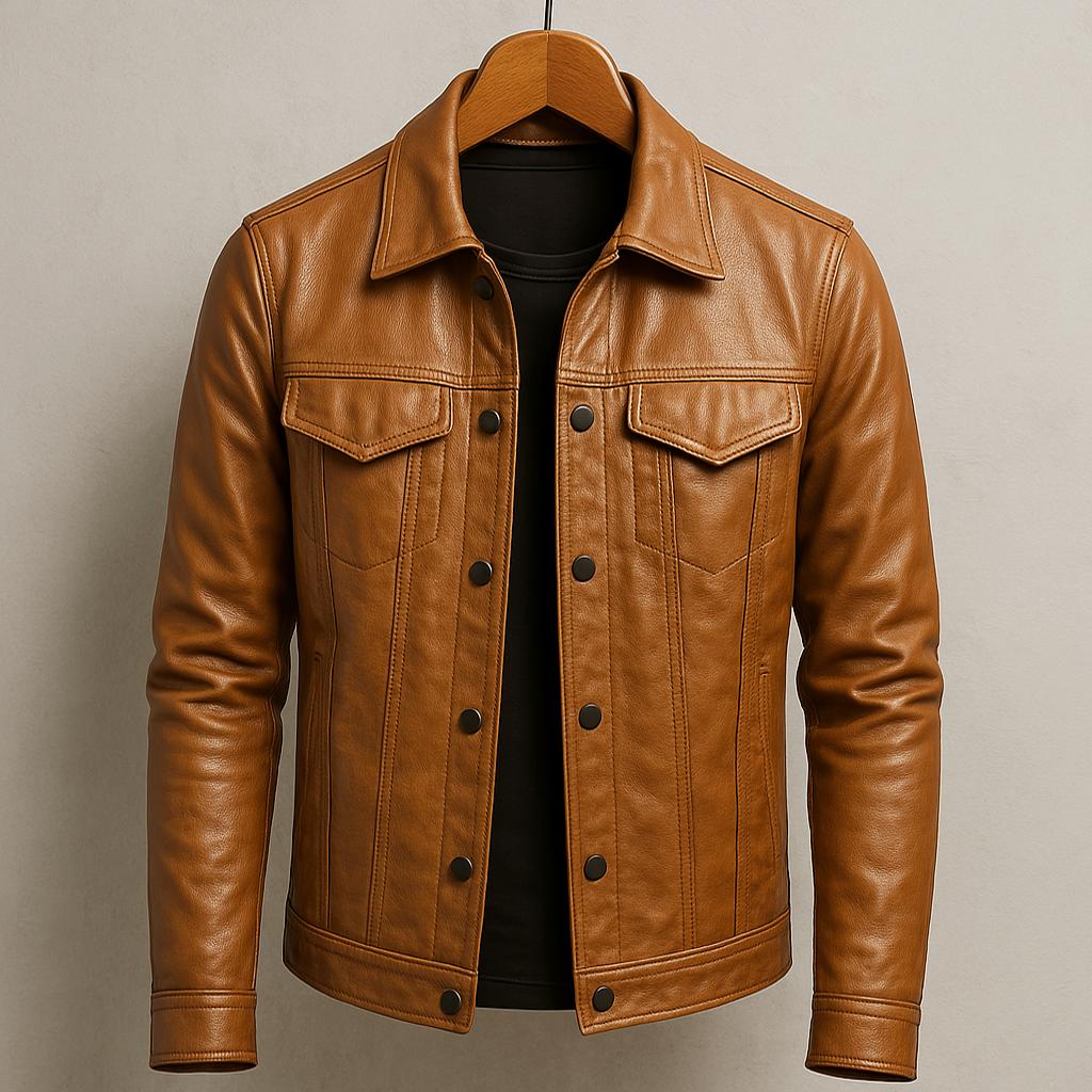Micheal – Biker-Lederjacke mit rustikalem Charme