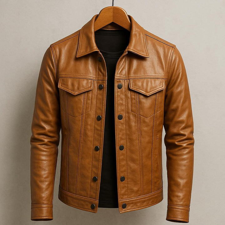 Micheal – Biker-Lederjacke mit rustikalem Charme