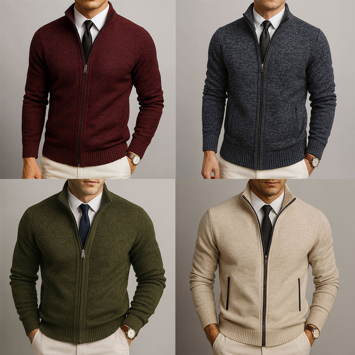 Ezekiel – Strickjacke aus veredelter Merinowolle
