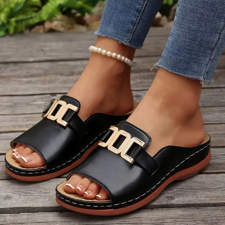 Marjorie – Orthopädische Komfort-Keilsandalen