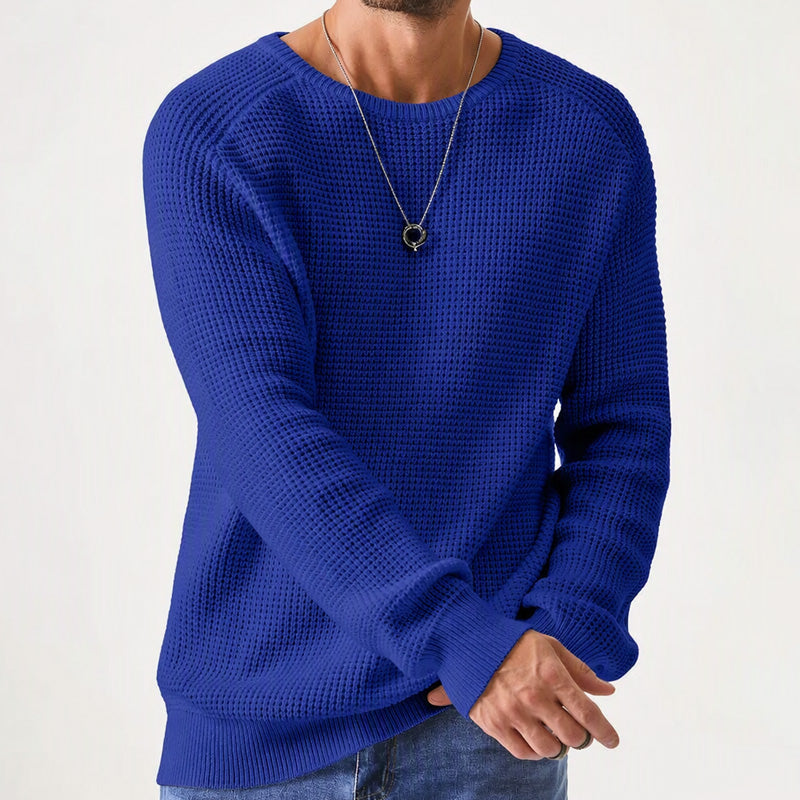 Holden - Pullover mit strukturierter Waffelstrick-Optik
