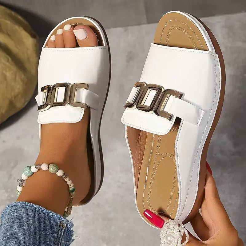 Marjorie – Orthopädische Komfort-Keilsandalen