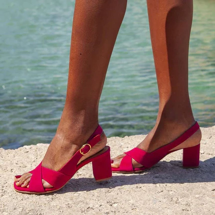 Sharon – Sommersandalen mit Blockabsatz
