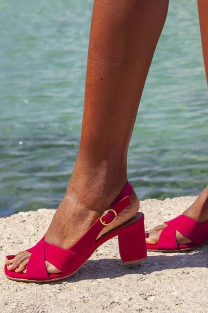 Sharon – Sommersandalen mit Blockabsatz