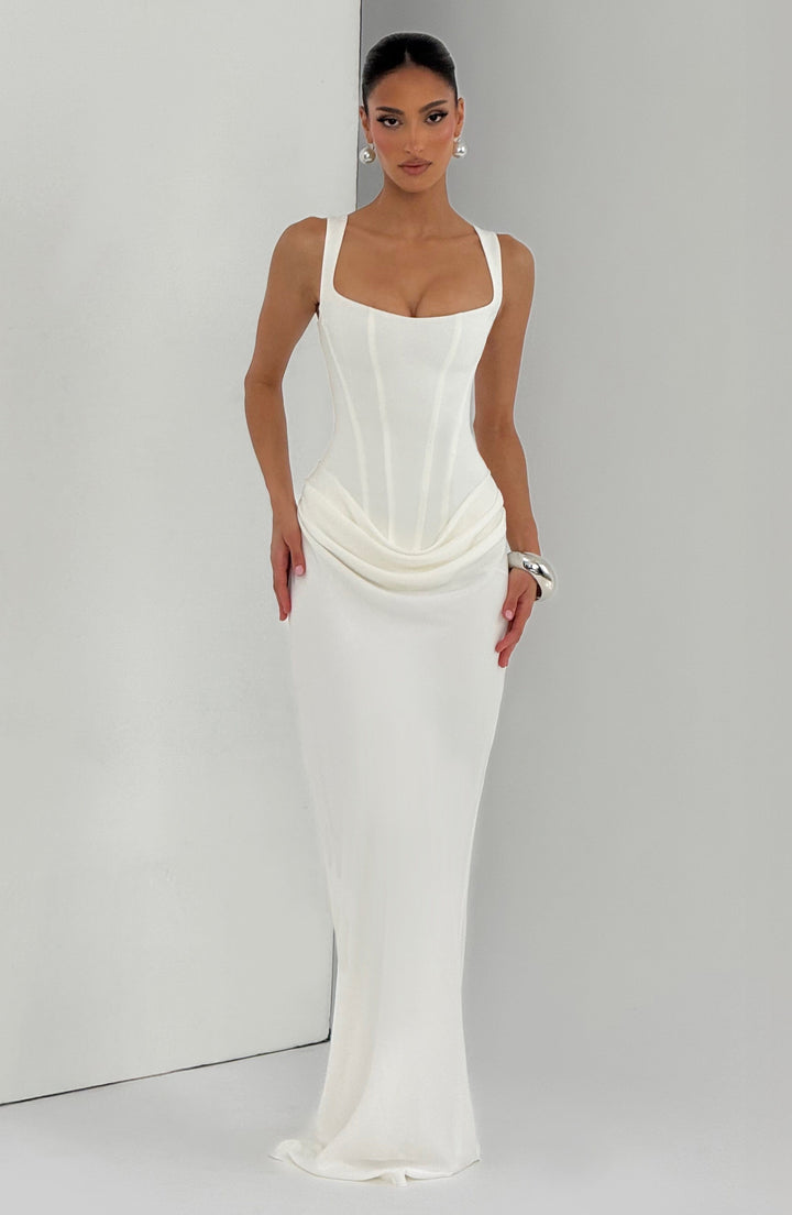 Louisse – Maxikleid mit eckigem Ausschnitt