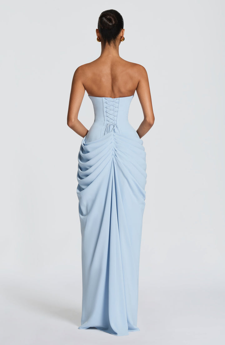 Lolita – Trägerloses Maxikleid mit Korsett