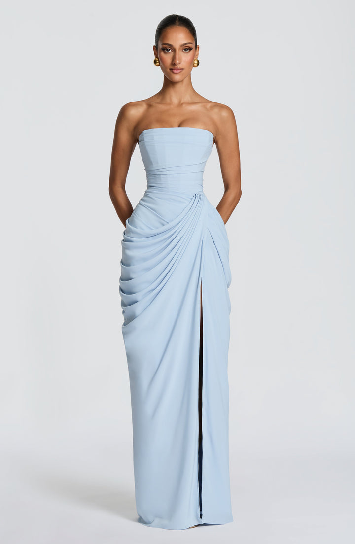 Lolita – Trägerloses Maxikleid mit Korsett