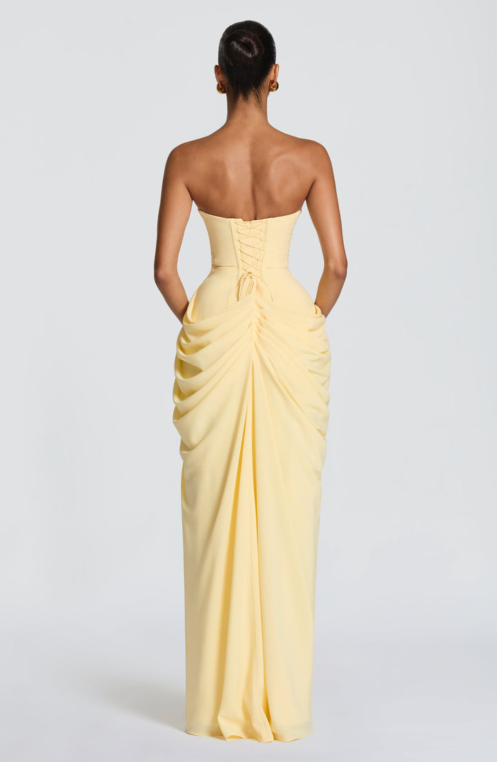 Lolita – Trägerloses Maxikleid mit Korsett