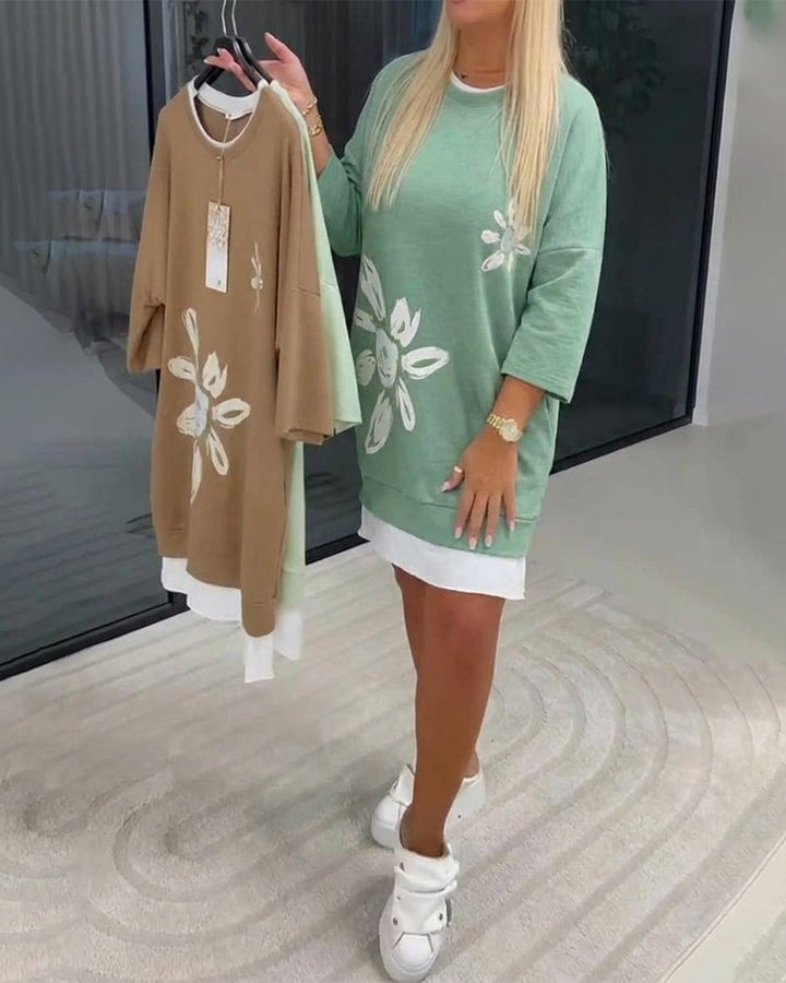 Charrie – Lässiges Baumwollkleid knielang