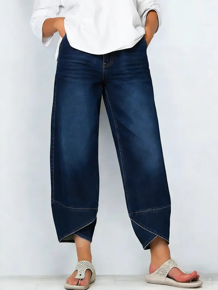 Ophelia - Jeans aus Baumwolle mit Kreuz-Print