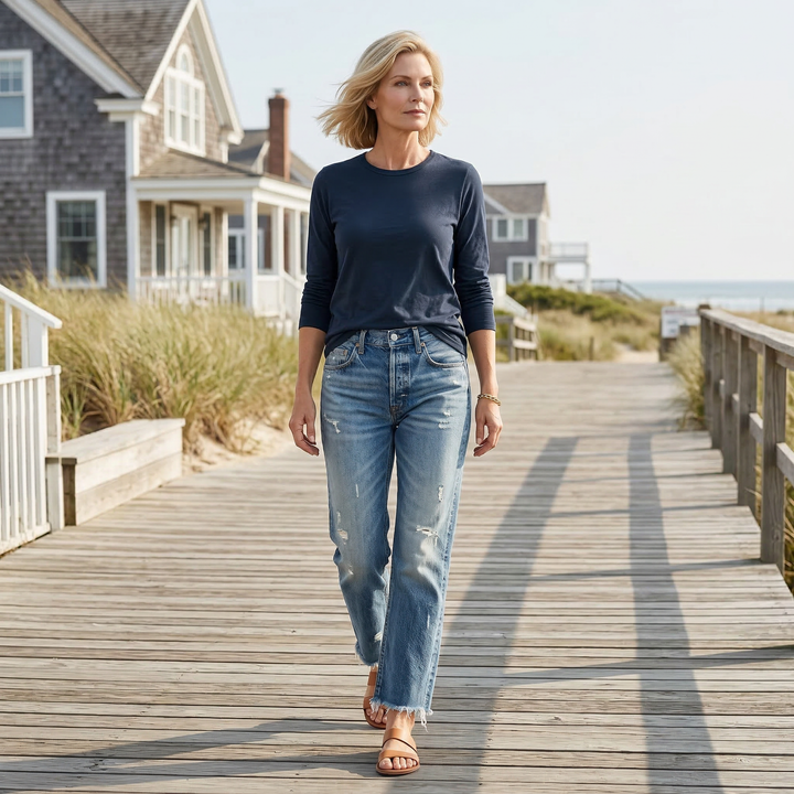 Larra – Retro-Jeans mit verkürztem, geradem Bein