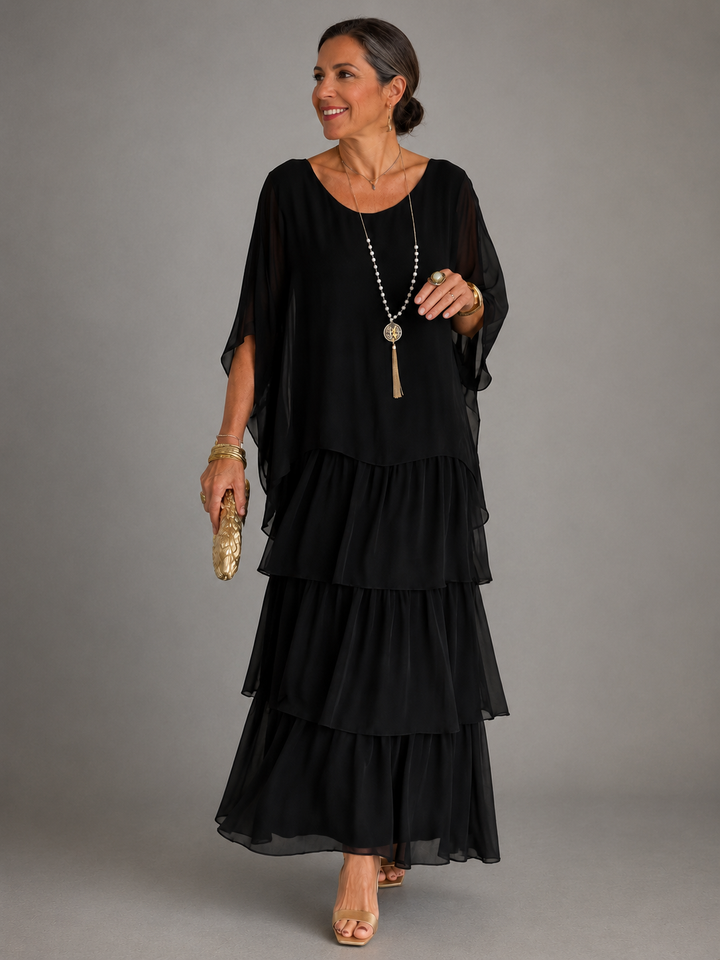 Laurina – Elegantes, fließendes Maxikleid