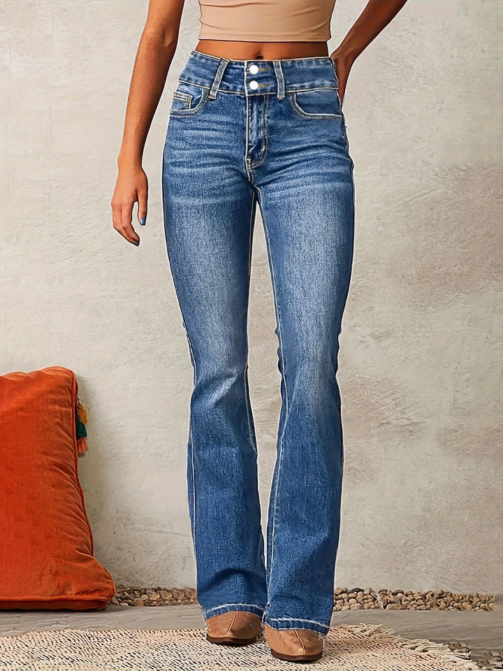 Tierra – High-Waisted Skinny-Jeans mit Reißverschluss-Detail