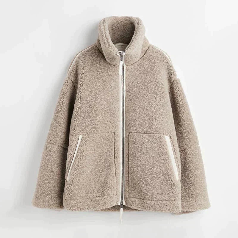 Jacky – Übergroße Teddy-Fleecejacke