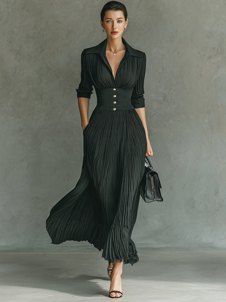 Gina - Maxikleid mit langen Ärmeln