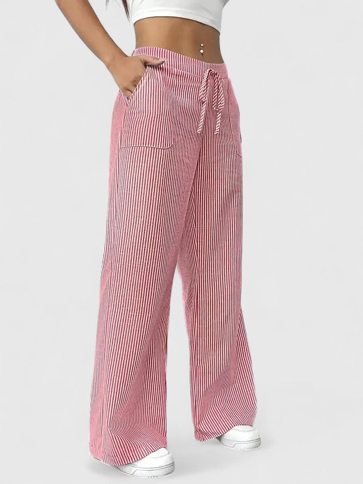 Dany – Weite, atmungsaktive Hose mit eleganten Details