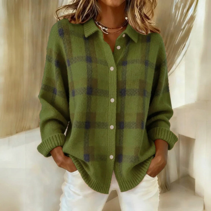 Marisha – Klassischer gestreifter Strickpullover