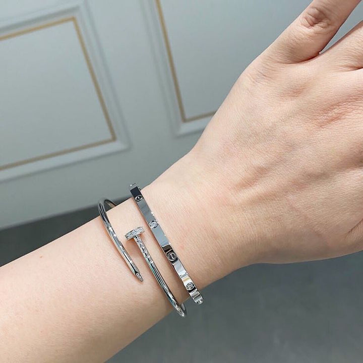 SPIKE | Armband aus Roségold, dünn