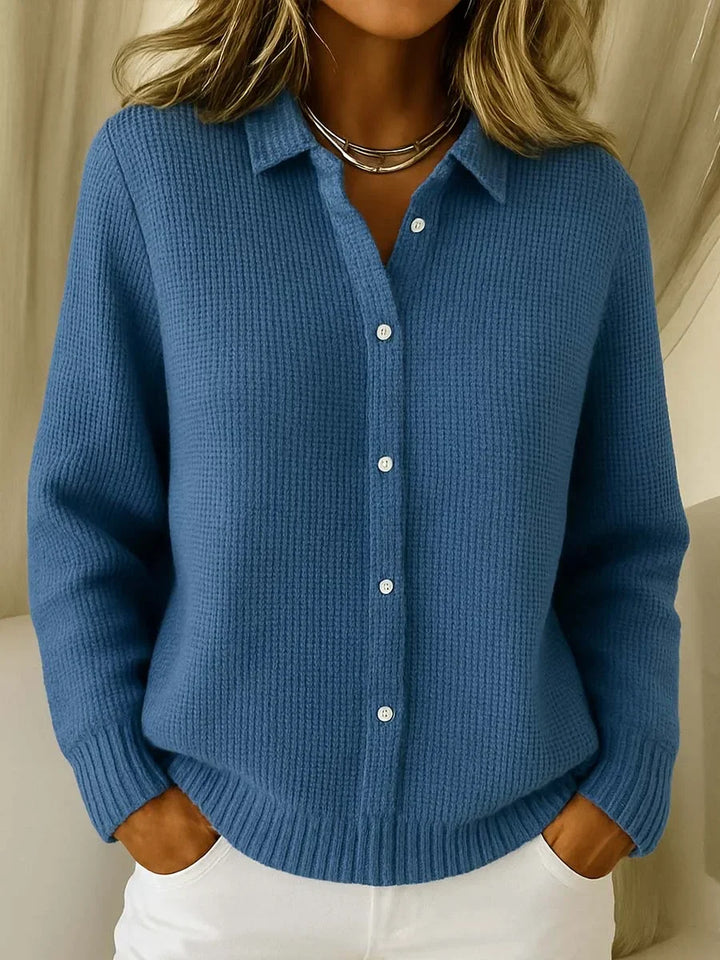 Katrina – Strickjacke mit strukturierter Strickoptik und Knöpfen