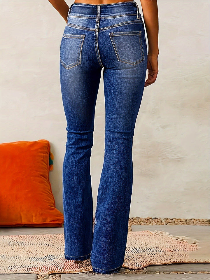 Tierra – High-Waisted Skinny-Jeans mit Reißverschluss-Detail