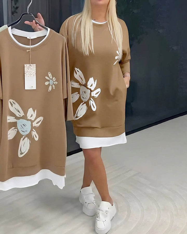Charrie – Lässiges Baumwollkleid knielang