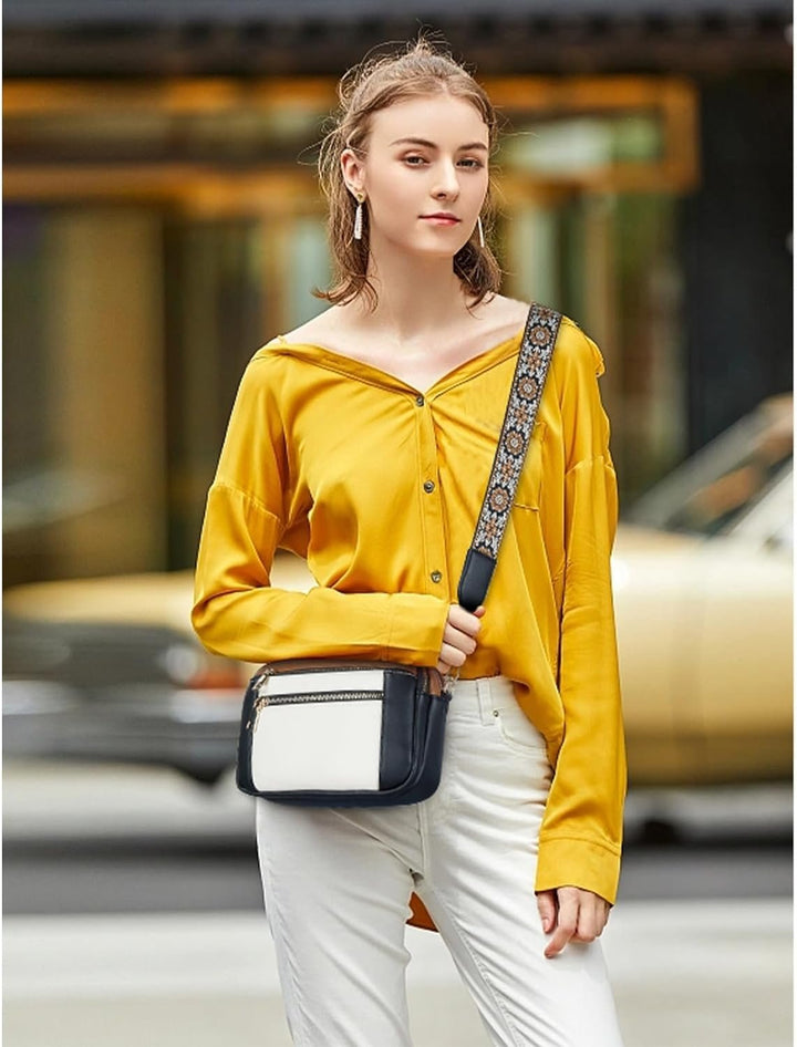 Emmie – Edle Lederschultertasche mit Fächern