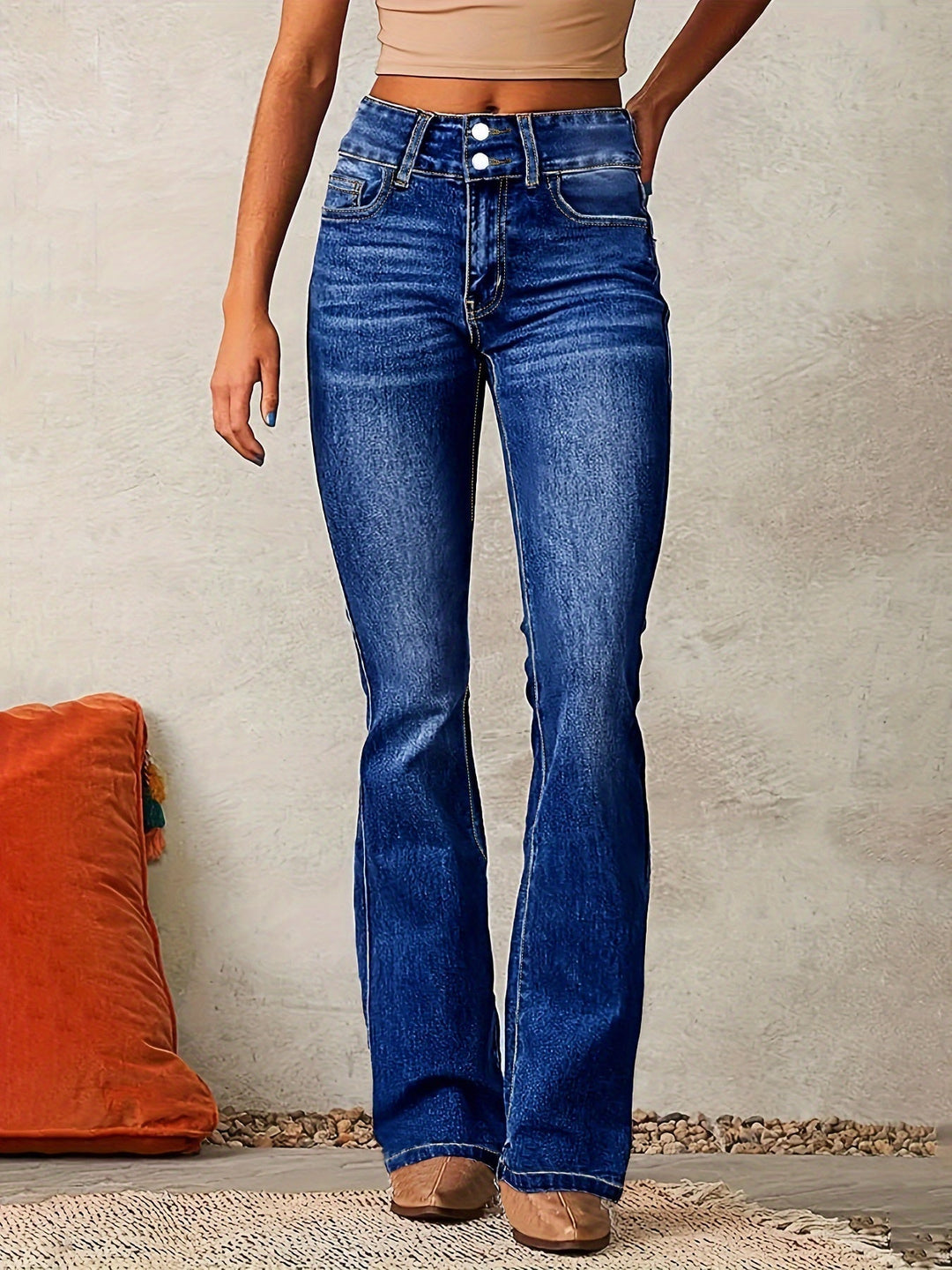 Tierra – High-Waisted Skinny-Jeans mit Reißverschluss-Detail