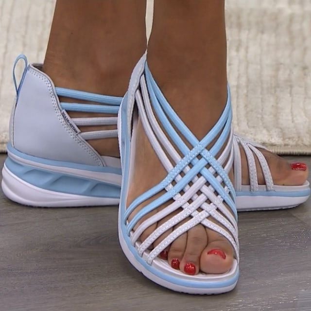 Kyline – Orthopädische Feder-Sandalen mit Memory-Schaum-Stütze