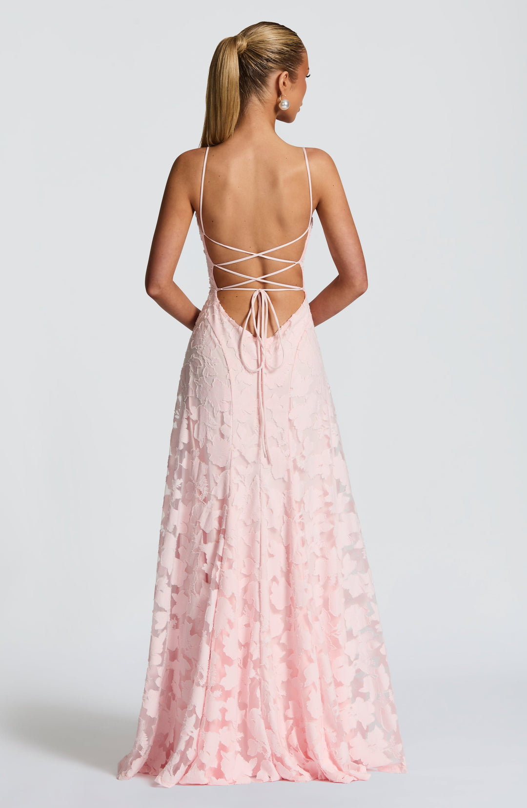 Deena – Langes Spitzen-Bustierkleid