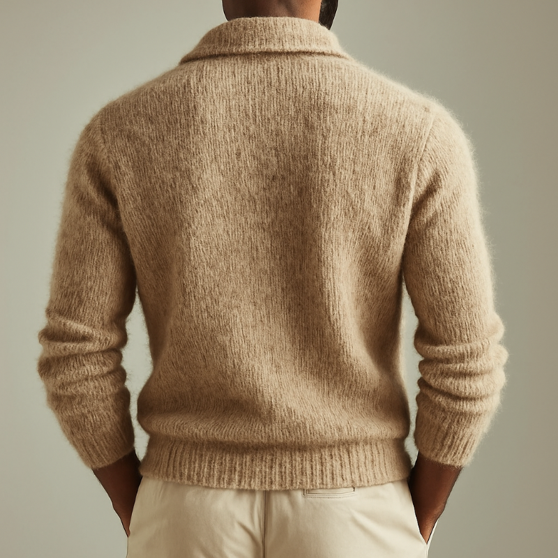 Griffin – Strukturierte Strickjacke mit Kragen