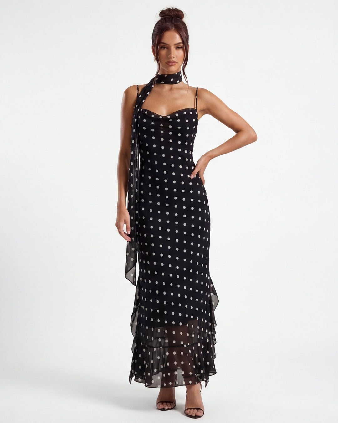 Carley - Fließendes Maxikleid