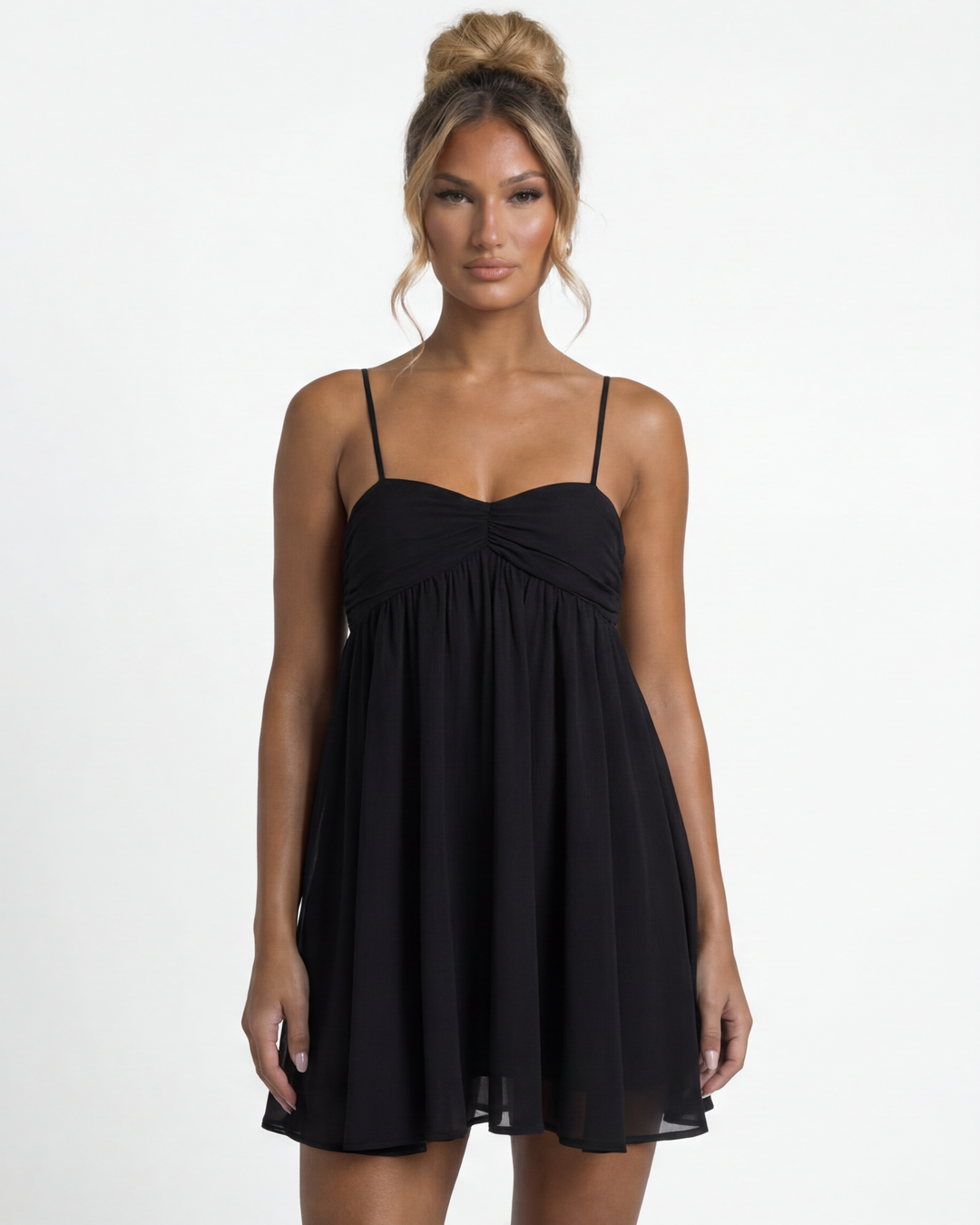 Rachel – Fließendes Babydoll-Minikleid