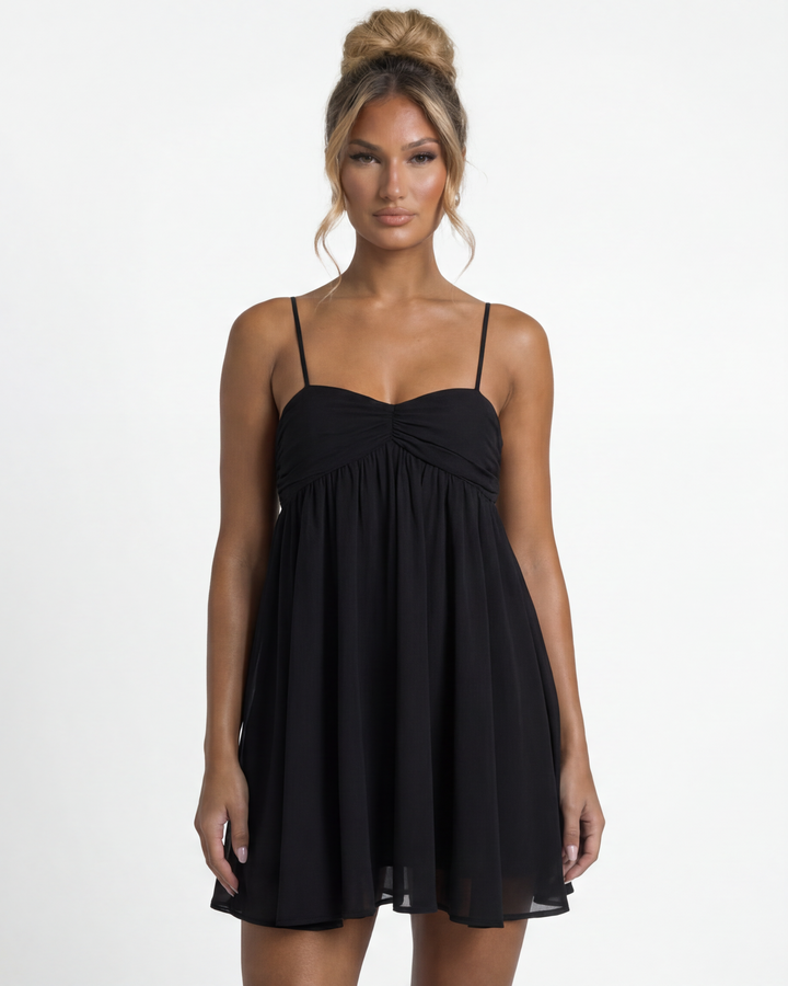 Rachel – Fließendes Babydoll-Minikleid