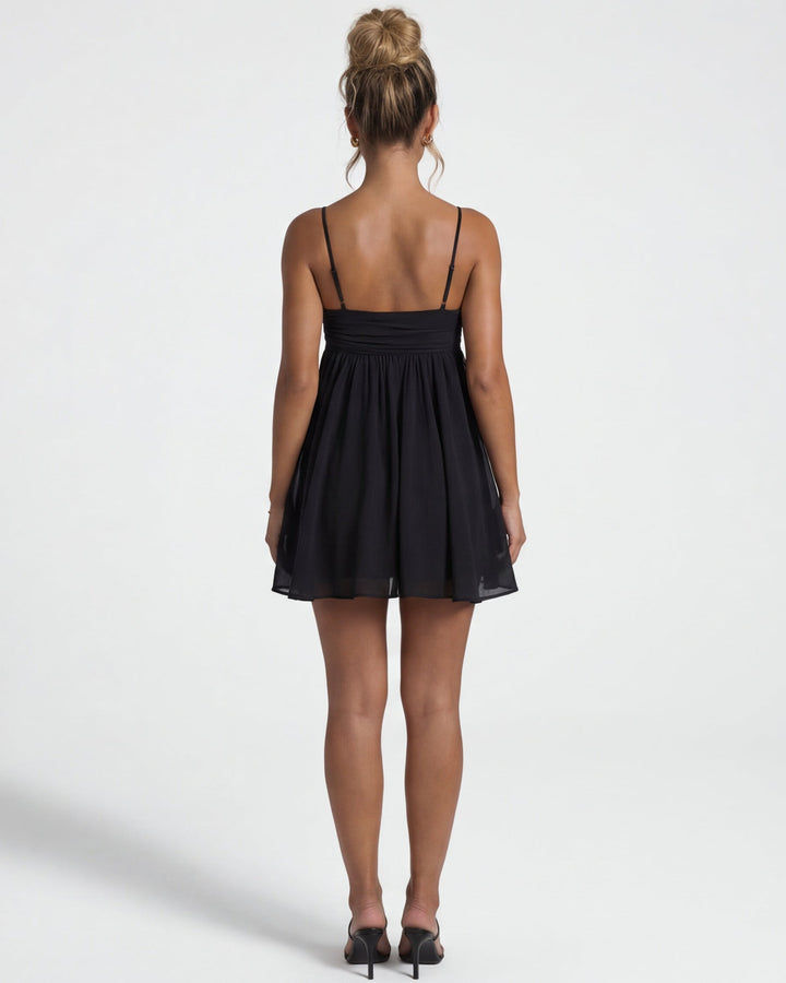 Rachel – Fließendes Babydoll-Minikleid