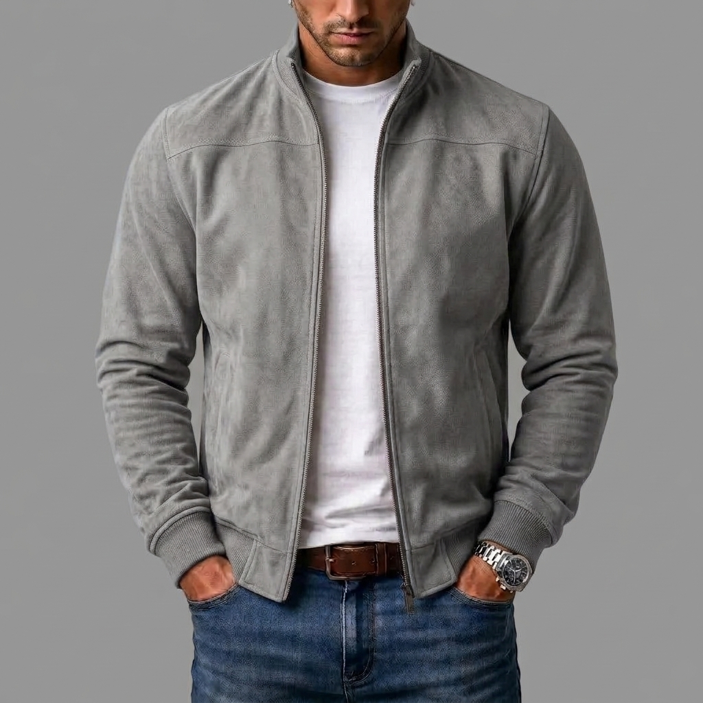 Rhett – Wildleder-Bomberjacke