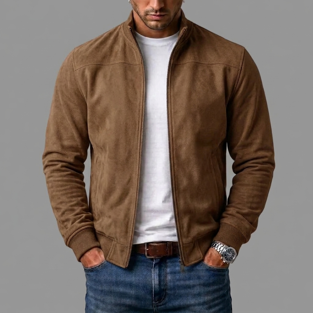 Rhett – Wildleder-Bomberjacke