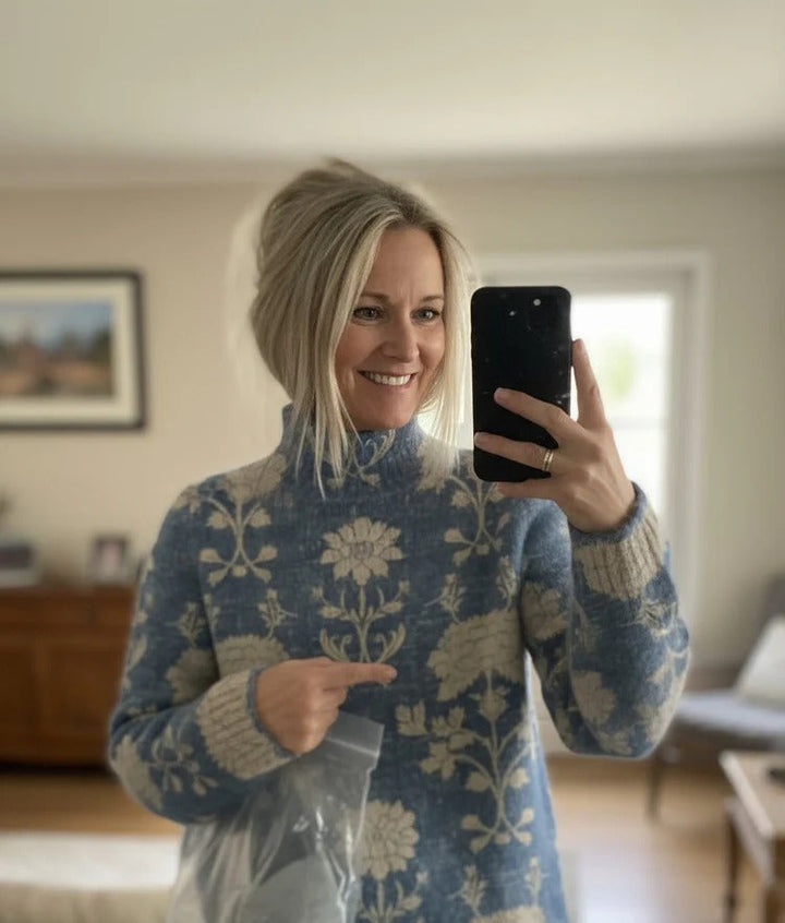 Mildred - Gemütlicher Strickpullover mit Rollkragen