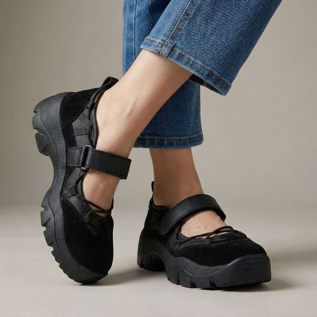 Claudia – Bequeme Slipper mit Klettverschluss