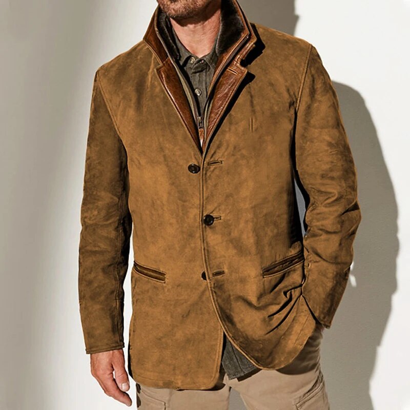 Daniel – Strukturierte Jacke im Vintage-Look