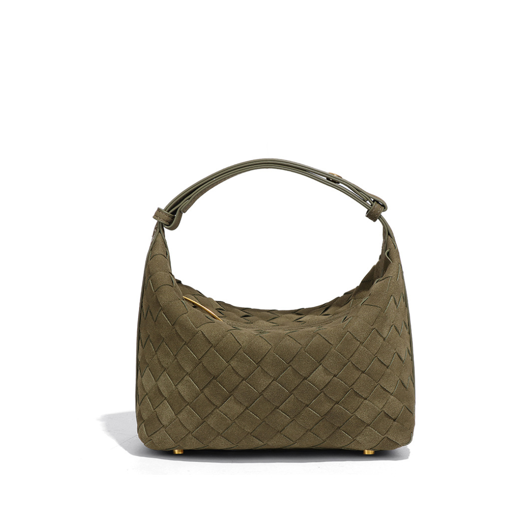 Alva – Strukturierte Handtasche aus mattem Webstoff