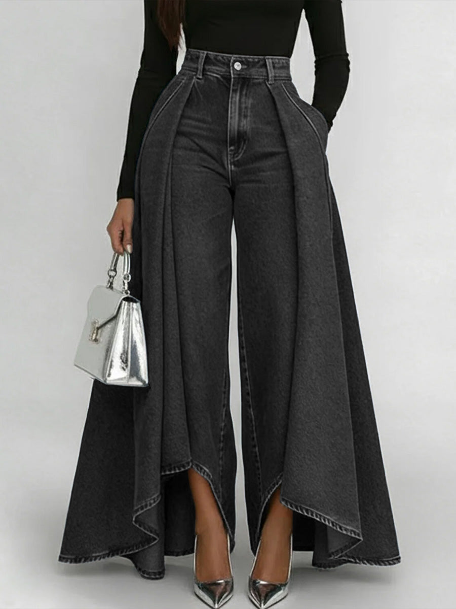 Erizza – Locker sitzende High-Waist-Jeans mit weitem Bein