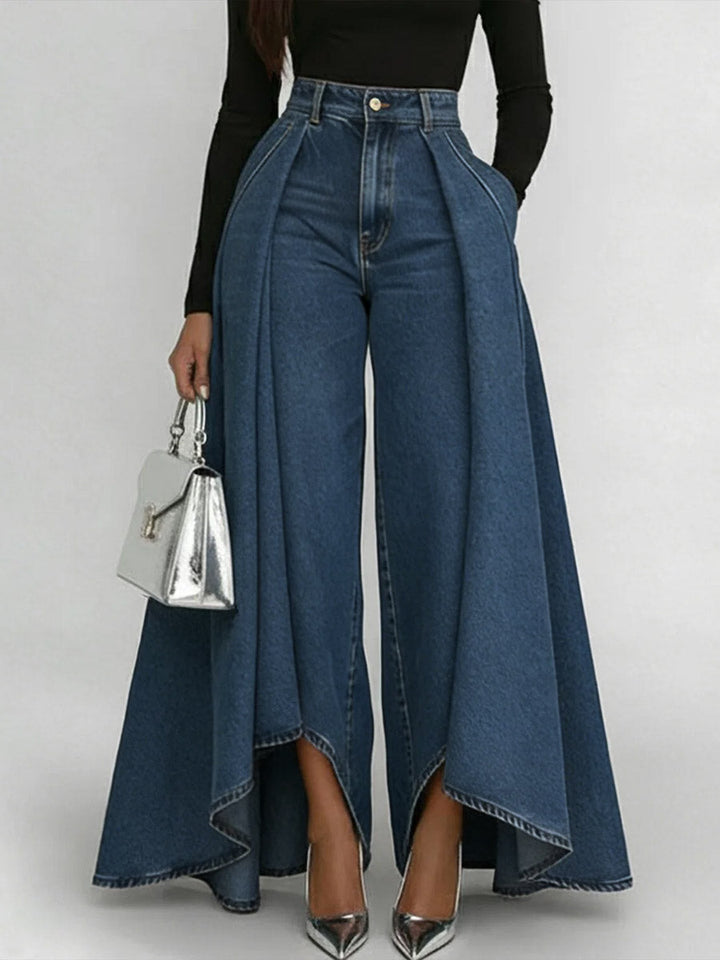 Erizza – Locker sitzende High-Waist-Jeans mit weitem Bein
