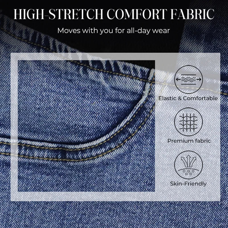 Alexandra - High-Waisted Stretch-Jeans mit Schlag