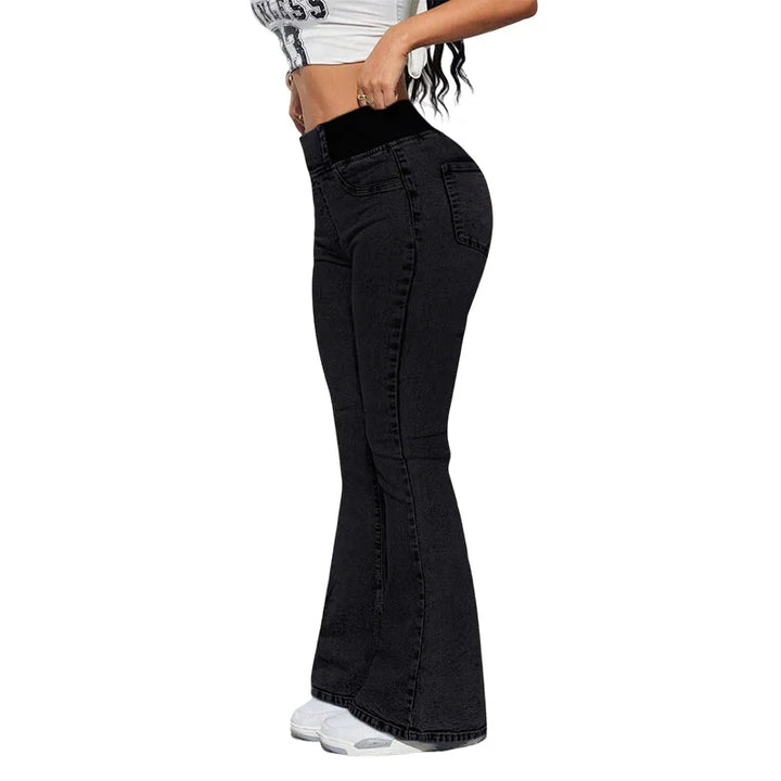 Alexandra - High-Waisted Stretch-Jeans mit Schlag