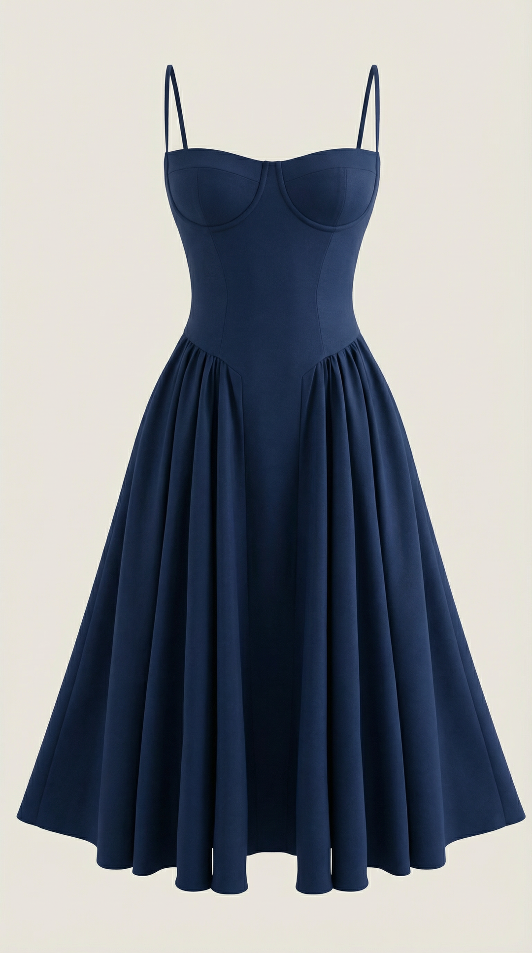 Patrice – Midikleid mit Blumenmuster und Korsett-Design