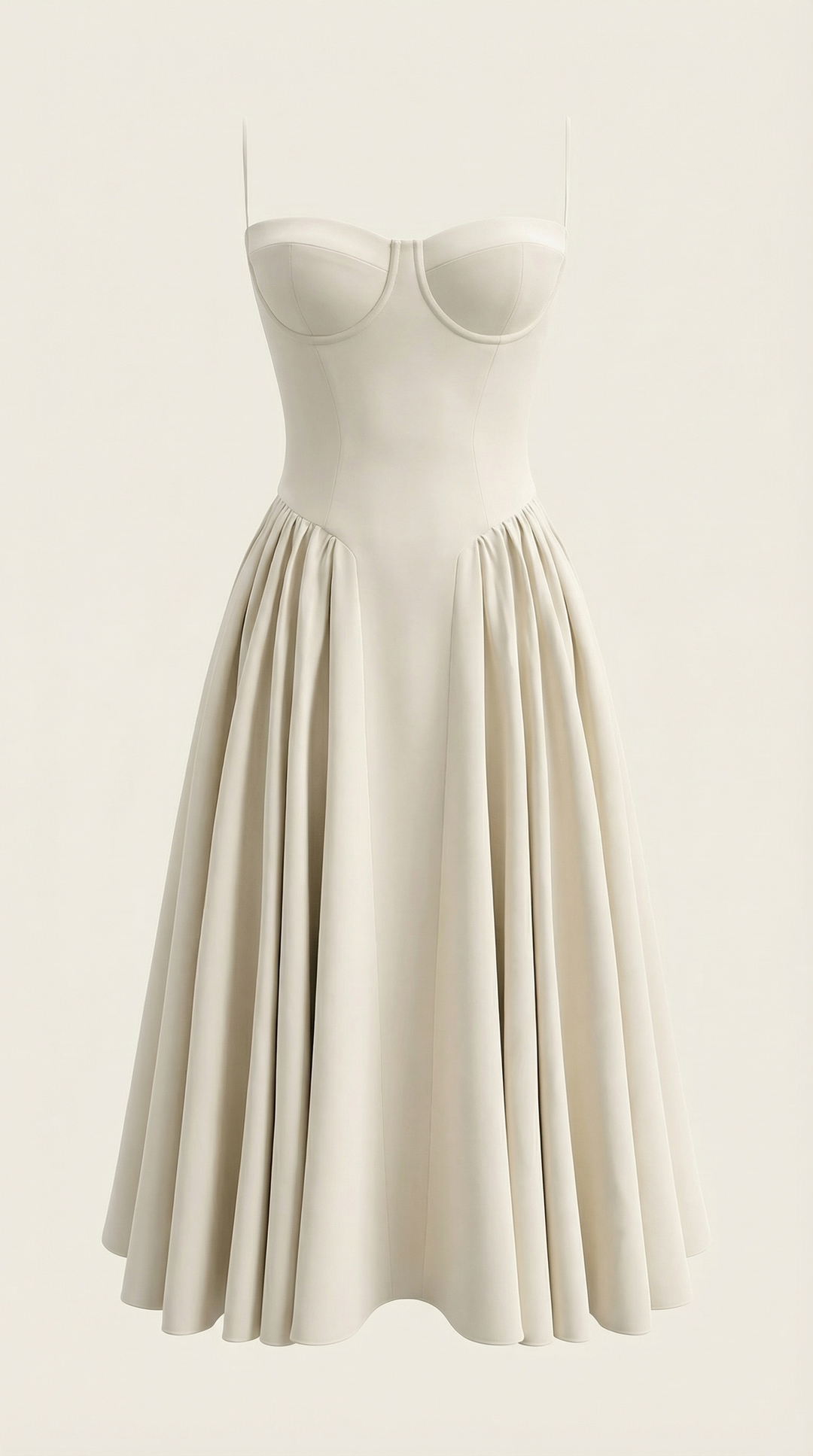 Patrice – Midikleid mit Blumenmuster und Korsett-Design