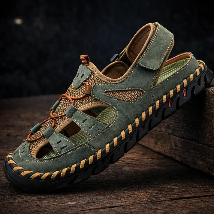 Samanta - Handgeflochtene Outdoor-Sandalen aus Leder