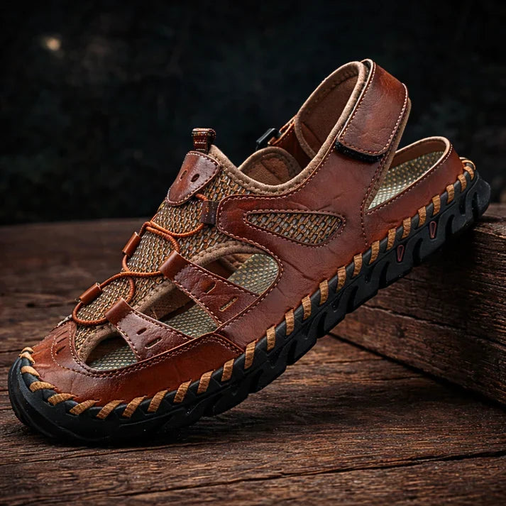 Samanta - Handgeflochtene Outdoor-Sandalen aus Leder