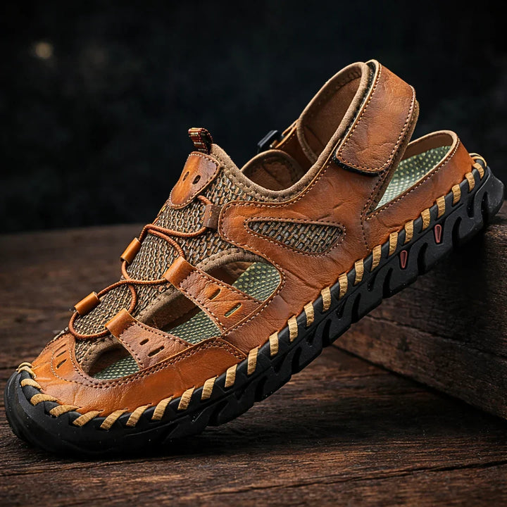 Alexander - Bequeme Ledersandalen