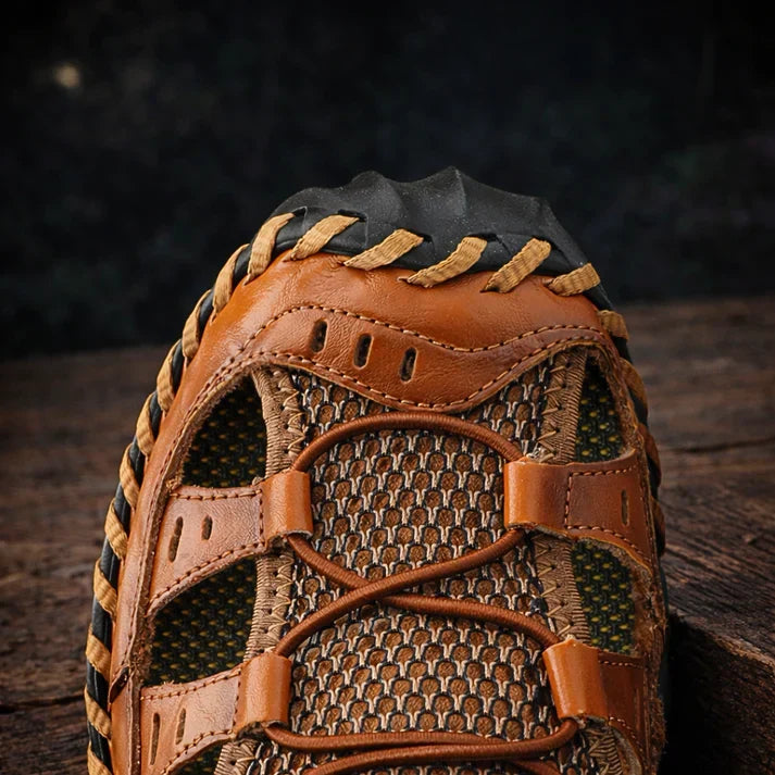Samanta - Handgeflochtene Outdoor-Sandalen aus Leder